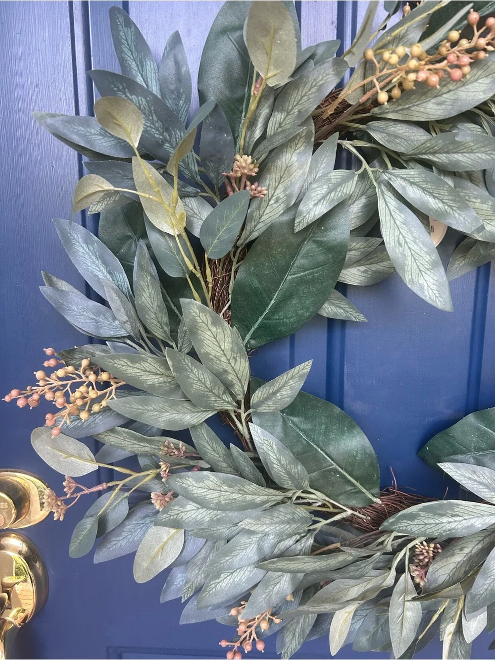 Studio McGee Threshold Classic Green Eucalyptus Wreath - Home Holiday NWT